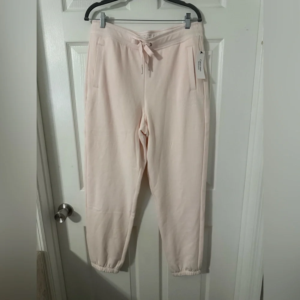 Calvin Klein Performance Powder Ponk Joggers L - Picture 1 of 4